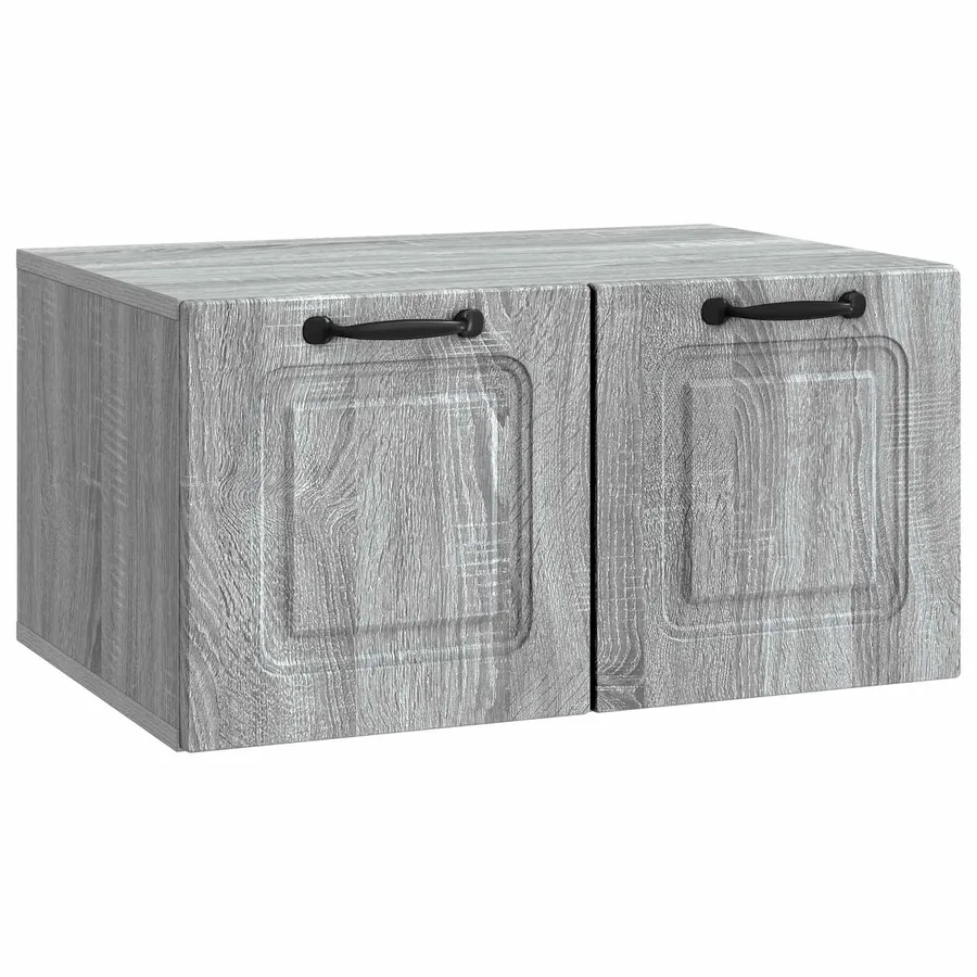Meuble TV mural Sonoma gris 59,5 x 41 x 30 cm Bois d'ingénierie - 2