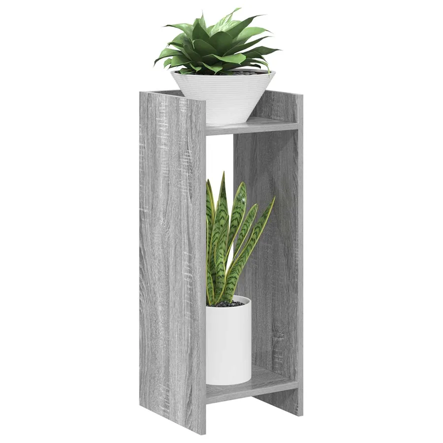 Support de Plante Gris Sonoma 30 x 30 x 80 cm Bois d’ingénierie - 3