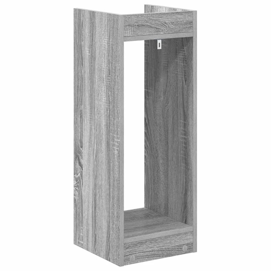Support de Plante Gris Sonoma 30 x 30 x 80 cm Bois d’ingénierie - 7