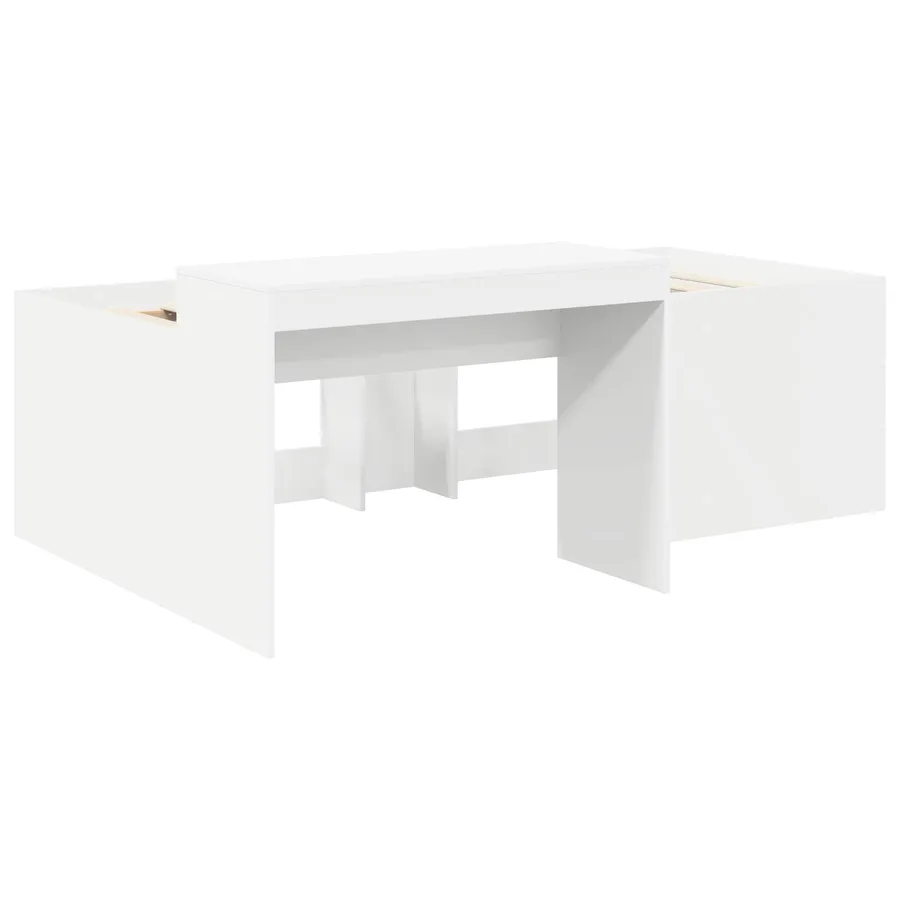Lit haut pour enfants avec bureau Blanc 80 x 200 cm - 3