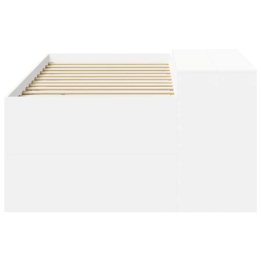 Lit haut pour enfants avec bureau Blanc 80 x 200 cm - 4