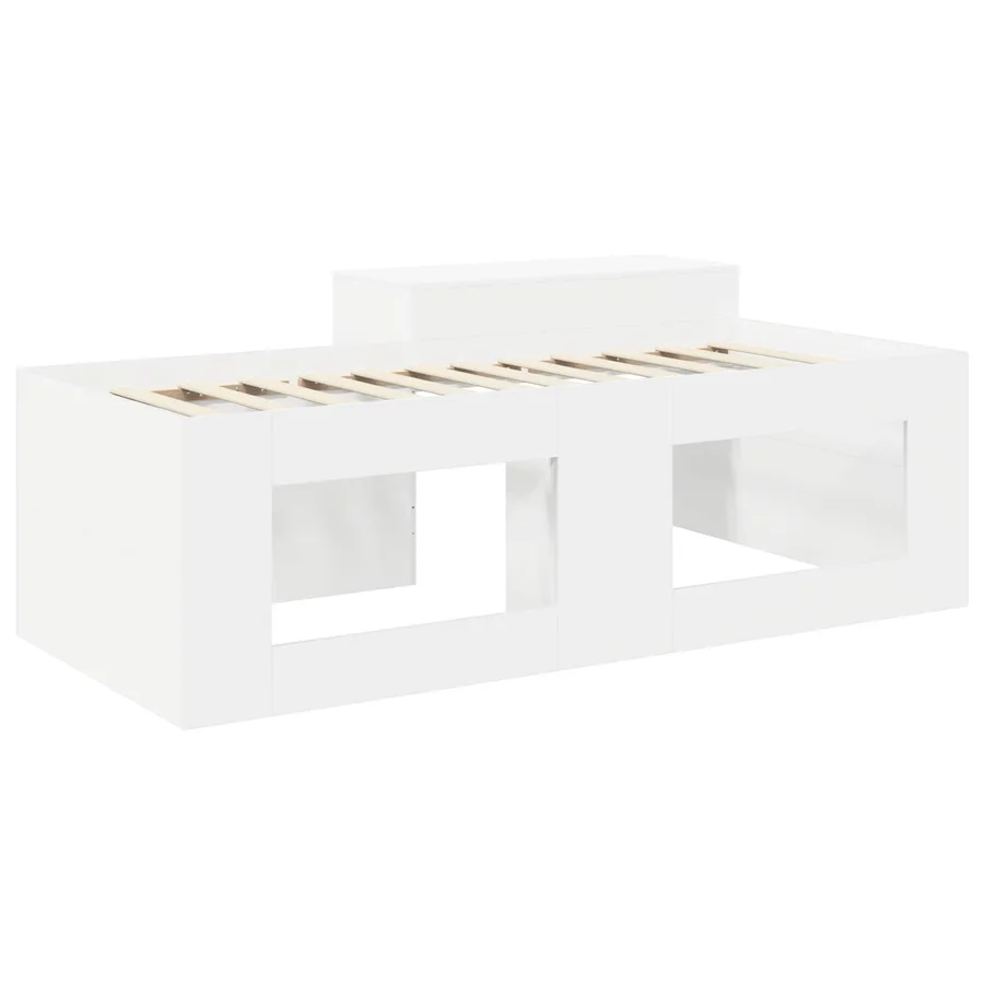 Lit haut pour enfants avec bureau Blanc 80 x 200 cm - 5