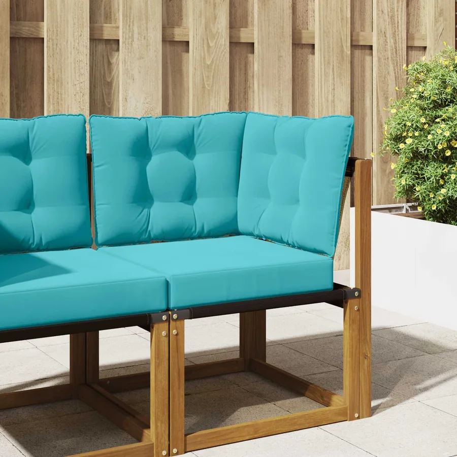 Coussin de canapé d'extérieur Polyester Turquoise