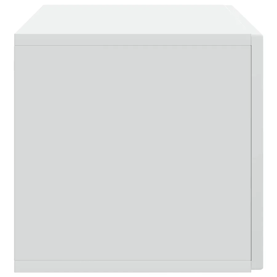 Meuble TV mural Blanc 78,5 x 31 x 30 cm Bois d'ingénierie - 7