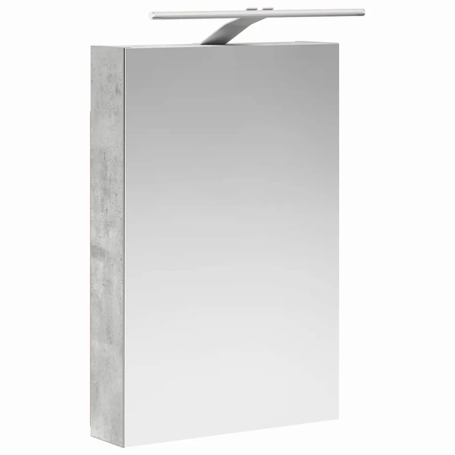 Ensemble de mobilier de salle de bain 5 pcs Gris béton - 5