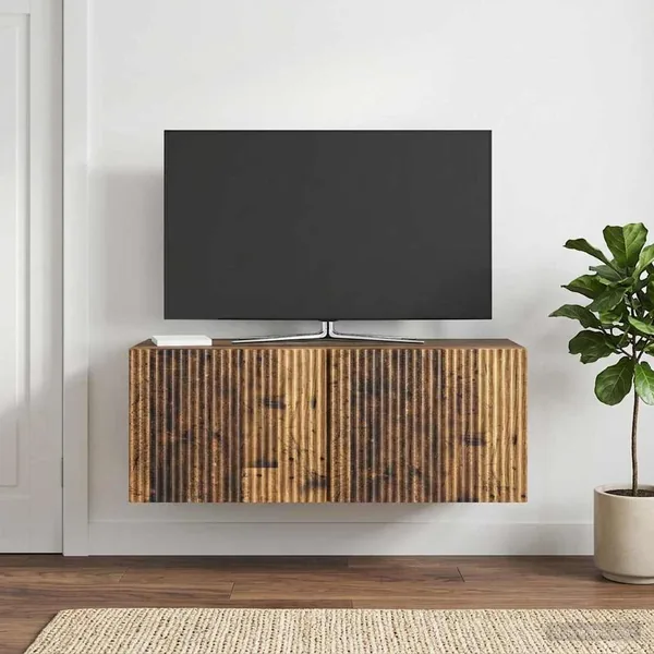 Meuble TV mural Bois ancien 78,5 x 31 x 30 cm Bois d'ingénierie