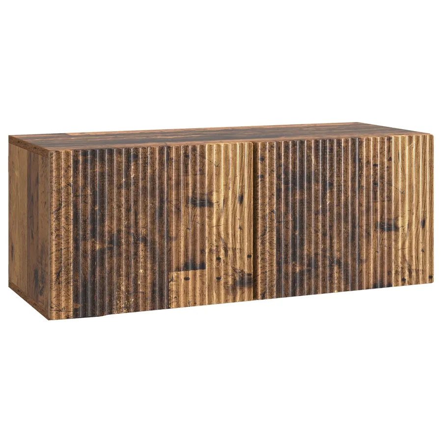 Meuble TV mural Bois ancien 78,5 x 31 x 30 cm Bois d'ingénierie - 2