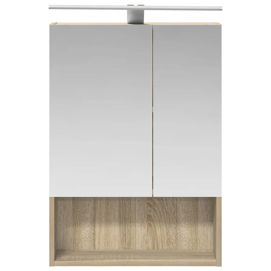Ensemble d'armoire de salle de bain 5 pcs Chêne Sonoma - 7