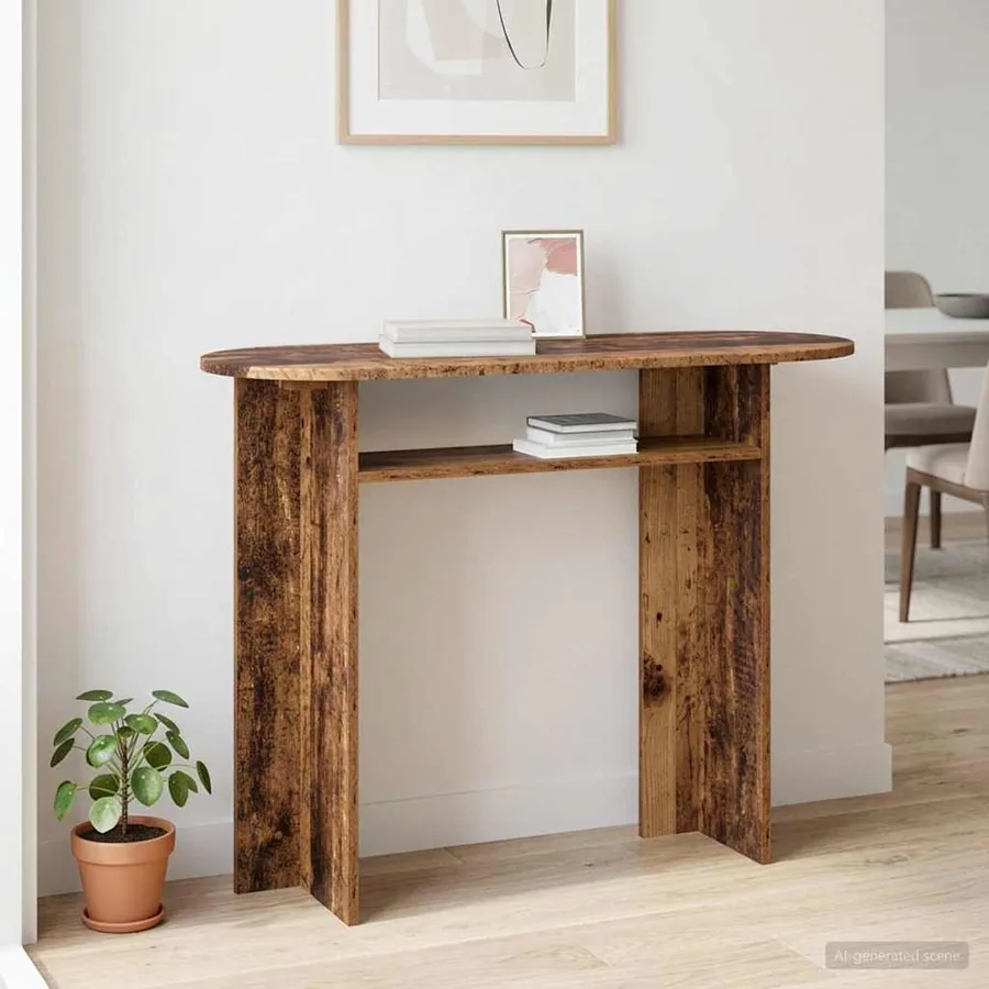 Table console Bois ancien 100 x 39,5 x 75 cm Bois d'ingénierie