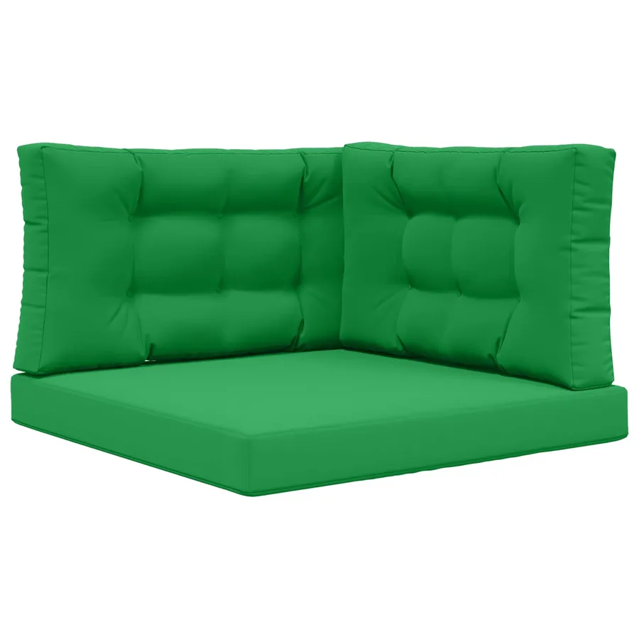 Coussin de canapé d'extérieur 3 pcs Vert Polyester - 2
