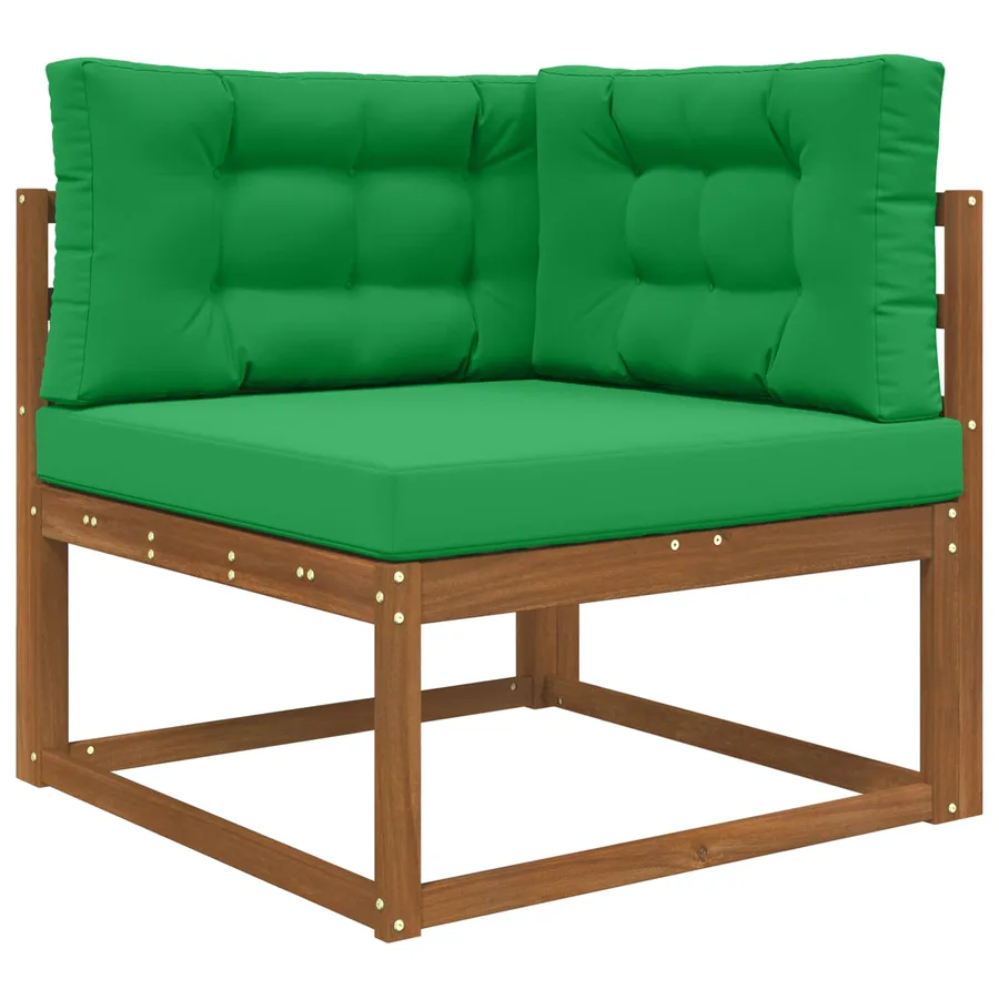 Coussin de canapé d'extérieur 3 pcs Vert Polyester - 3