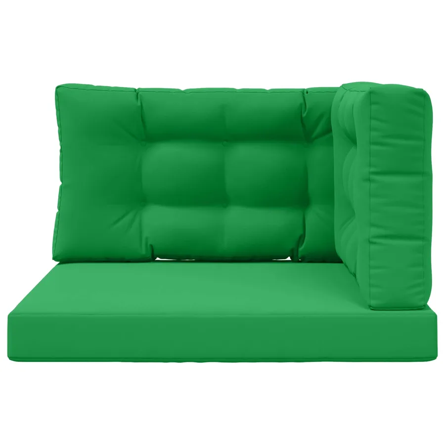 Coussin de canapé d'extérieur 3 pcs Vert Polyester - 6