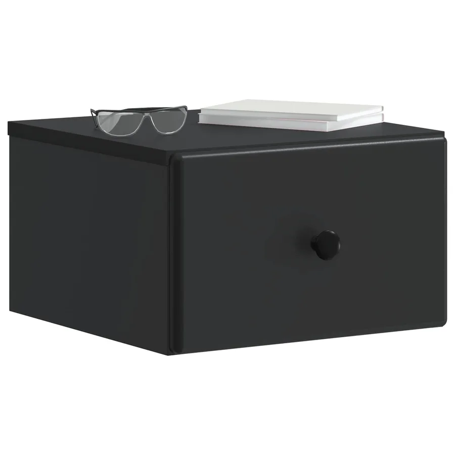 Cabinet de chevet mural 2 pcs Noir 34,5 x 33 x 20 cm - 3