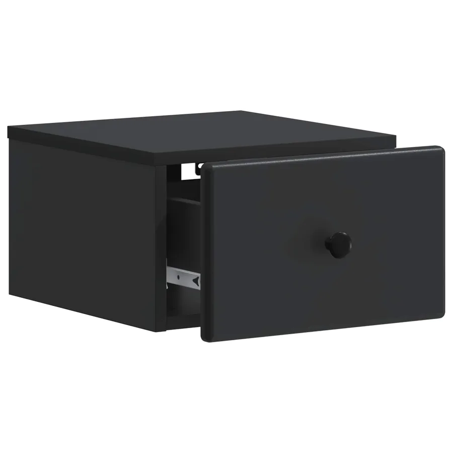Cabinet de chevet mural 2 pcs Noir 34,5 x 33 x 20 cm - 6
