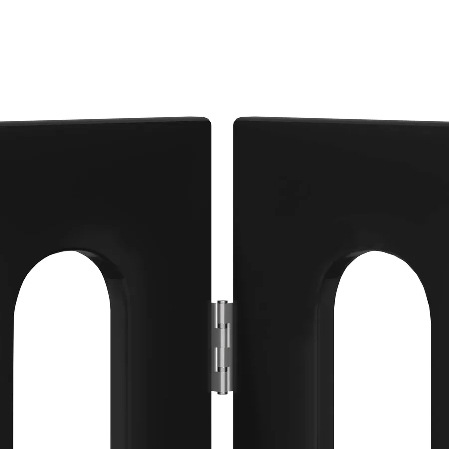 Clôture pliable pour animaux 2 pcs Chêne Noir Bois d’ingénierie - 5