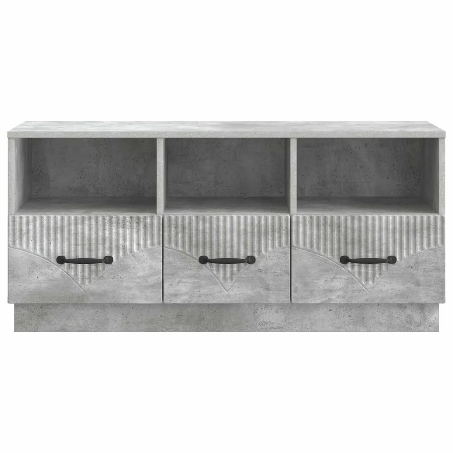 Meuble TV Gris béton 102 x 34,5 x 47 cm Bois d'ingénierie - 6