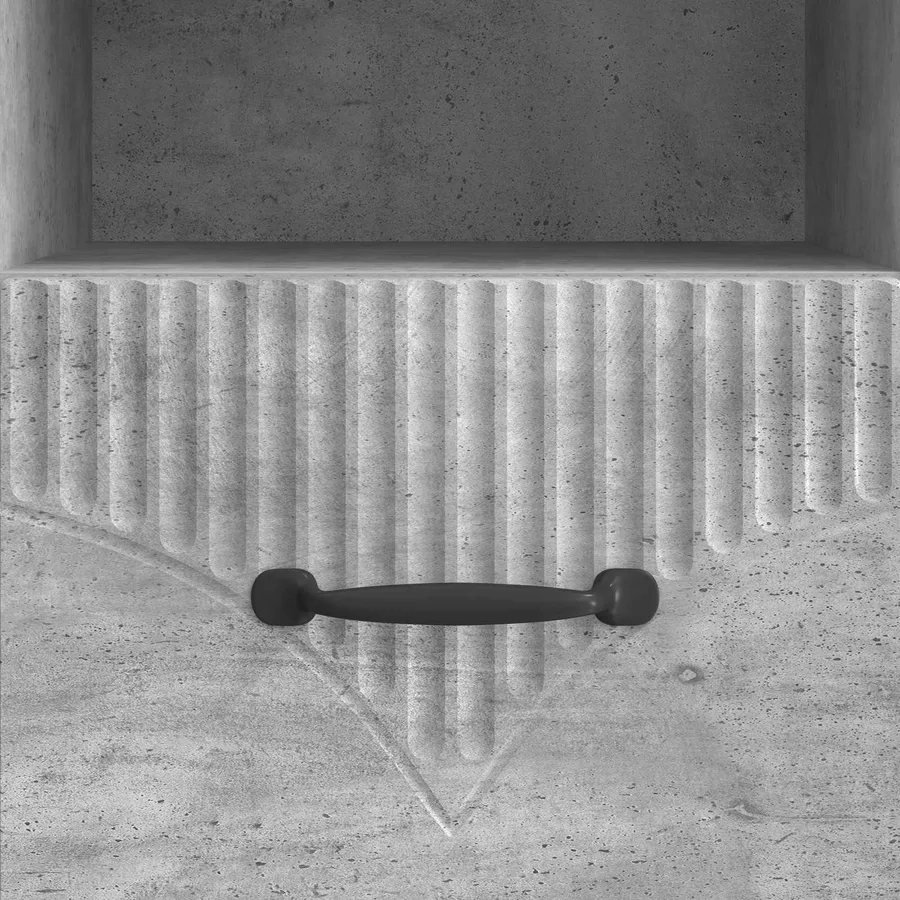 Meuble TV Gris béton 102 x 34,5 x 47 cm Bois d'ingénierie - 8