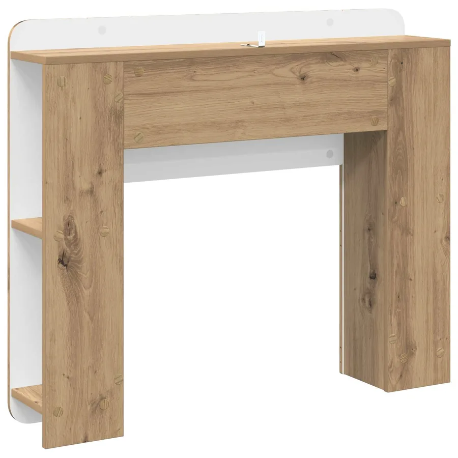 Cabinet de Tête de Lit Chêne artisanal 100 cm Bois d'ingénierie - 7