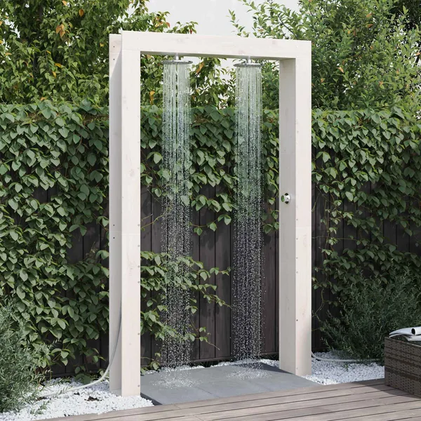 Douche d'extérieur 226 cm Blanc