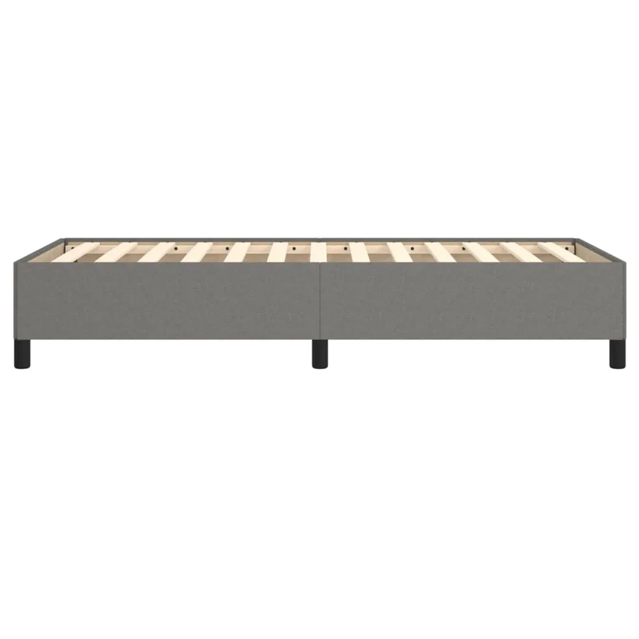 Cadre de lit sans matelas gris foncé 90x200 cm tissu - 6