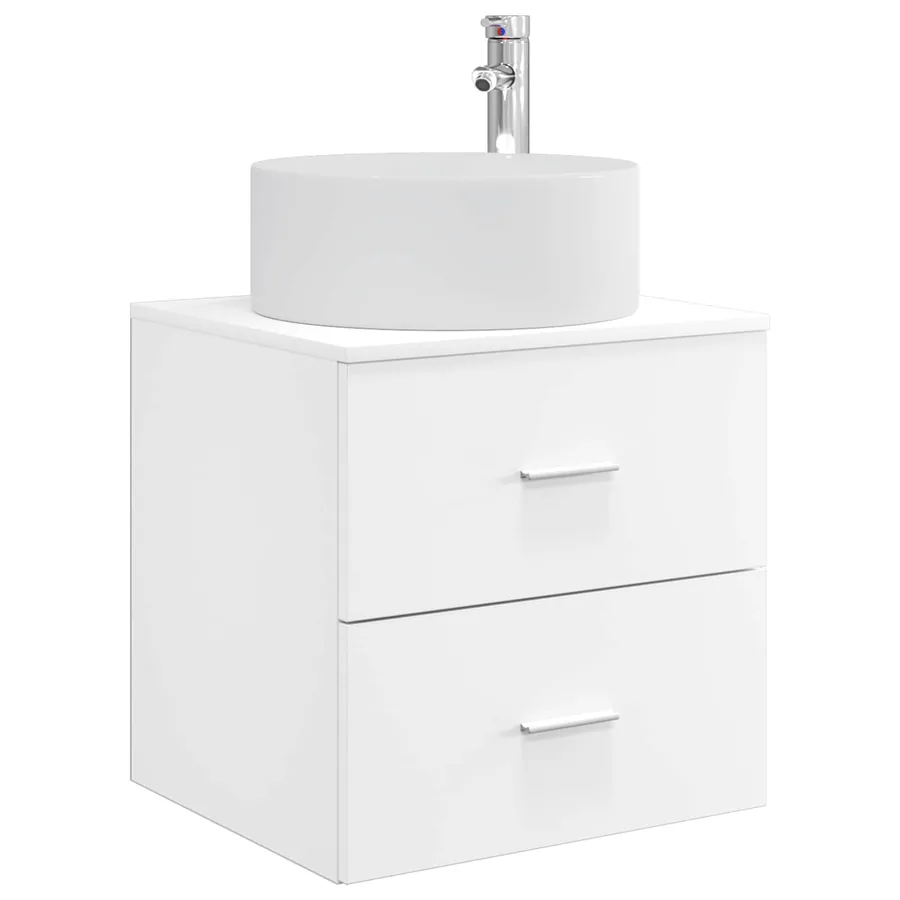 Ensemble de mobilier de salle de bain 4 pcs Blanc - 5