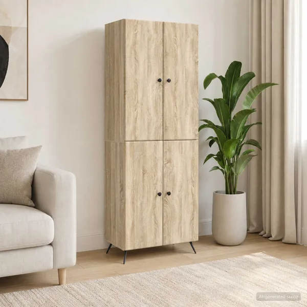 Ensemble de Meubles 2 pcs Chêne Sonoma Bois d'ingénierie