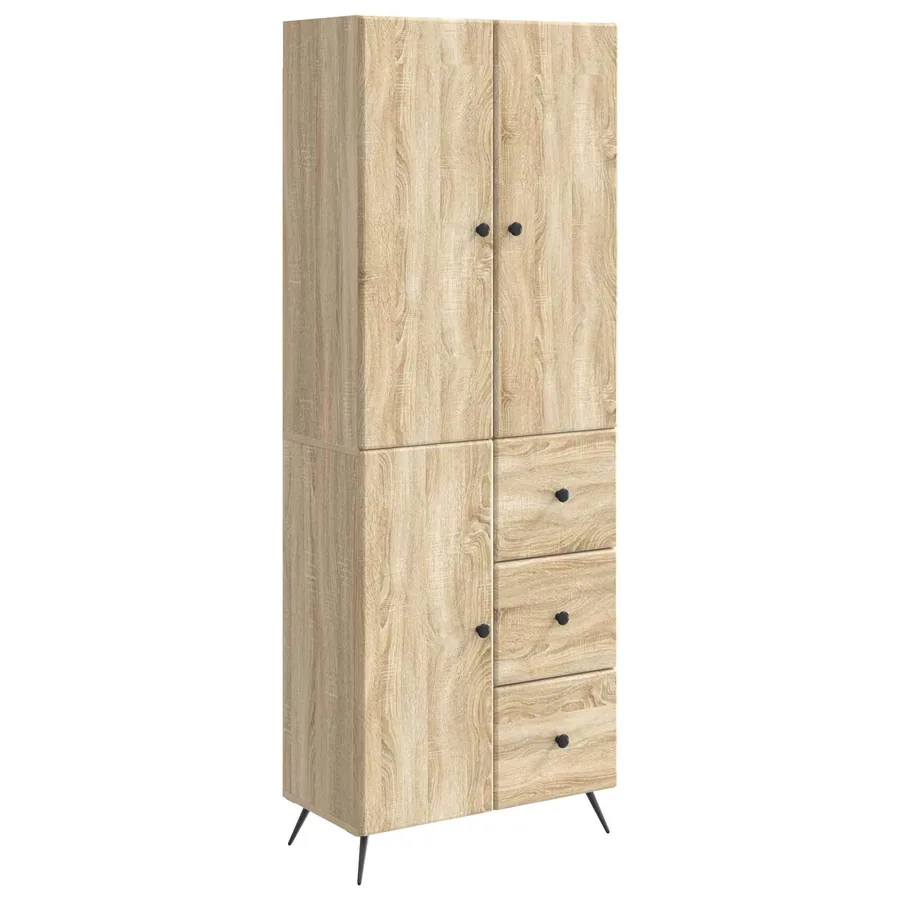 Ensemble de Meubles 2 pcs Chêne Sonoma Bois d'ingénierie - 2