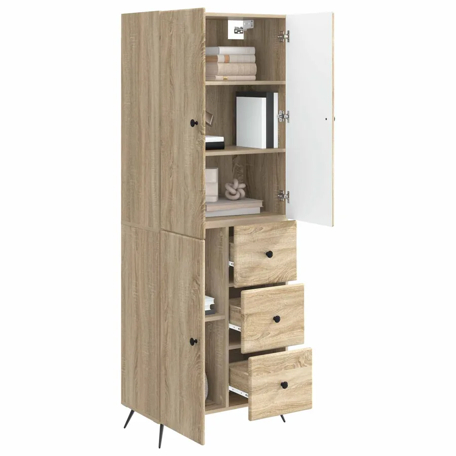 Ensemble de Meubles 2 pcs Chêne Sonoma Bois d'ingénierie - 3