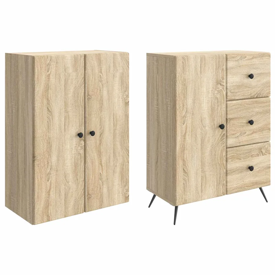 Ensemble de Meubles 2 pcs Chêne Sonoma Bois d'ingénierie - 4