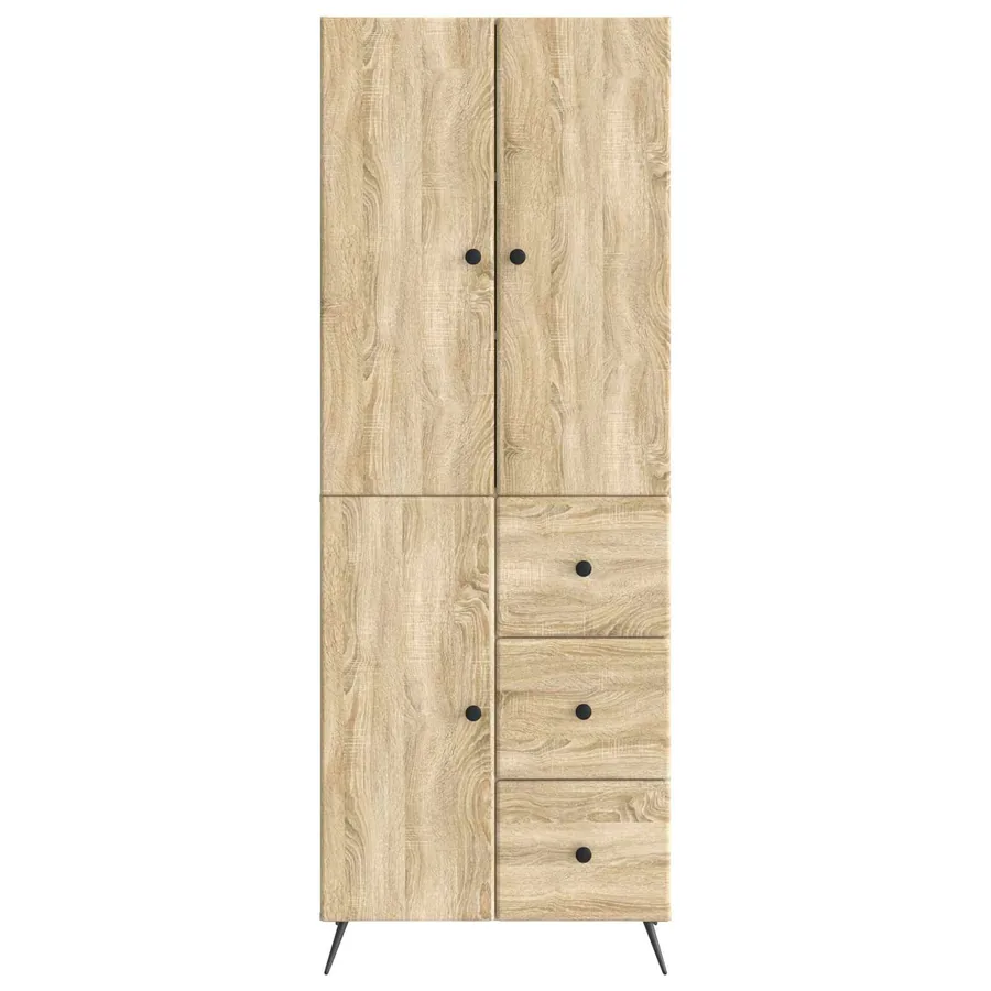 Ensemble de Meubles 2 pcs Chêne Sonoma Bois d'ingénierie - 5