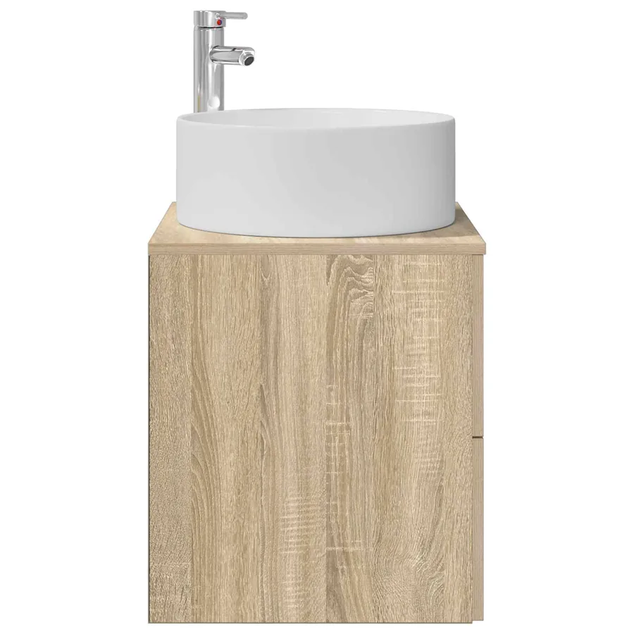 Vanité de lavabo mural Chêne Sonoma 49,5 x 44,5 x 65,5 cm - 4