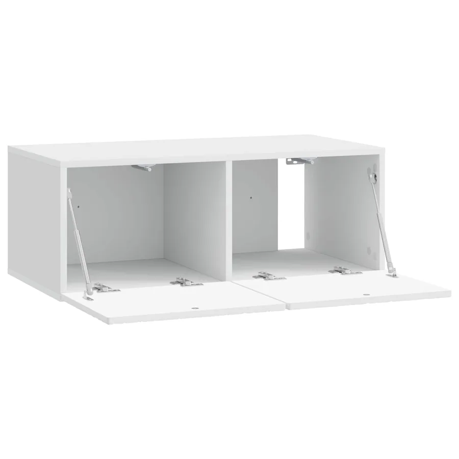 Meuble TV mural 59,5 x 41 x 30 cm Blanc brillant - 4
