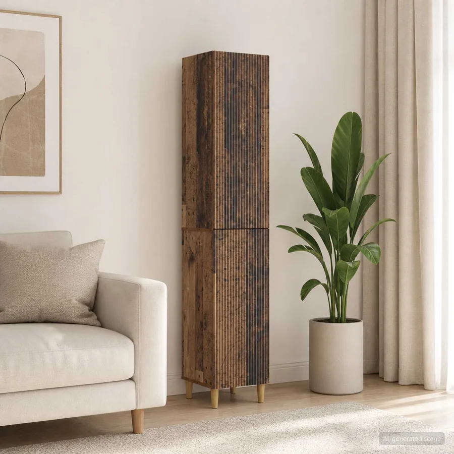 Ensemble de Meubles 2 pcs Bois ancien 33 x 34,5 x 90 cm