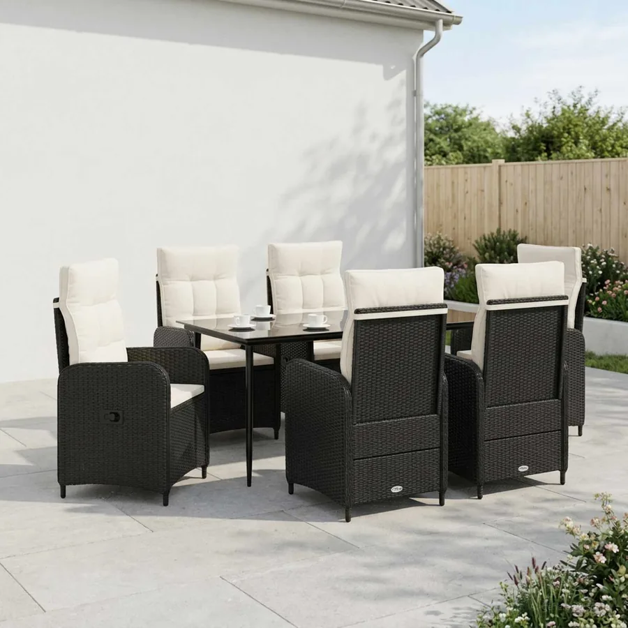 Ensemble de Tables Basses avec coussin avec oreiller 7 pcs - 3