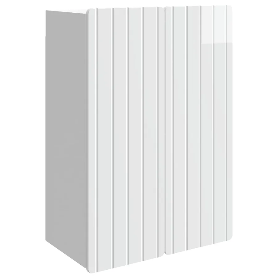 Armoire Murale Blanc brillant 66 x 34,5 x 92 cm - 2
