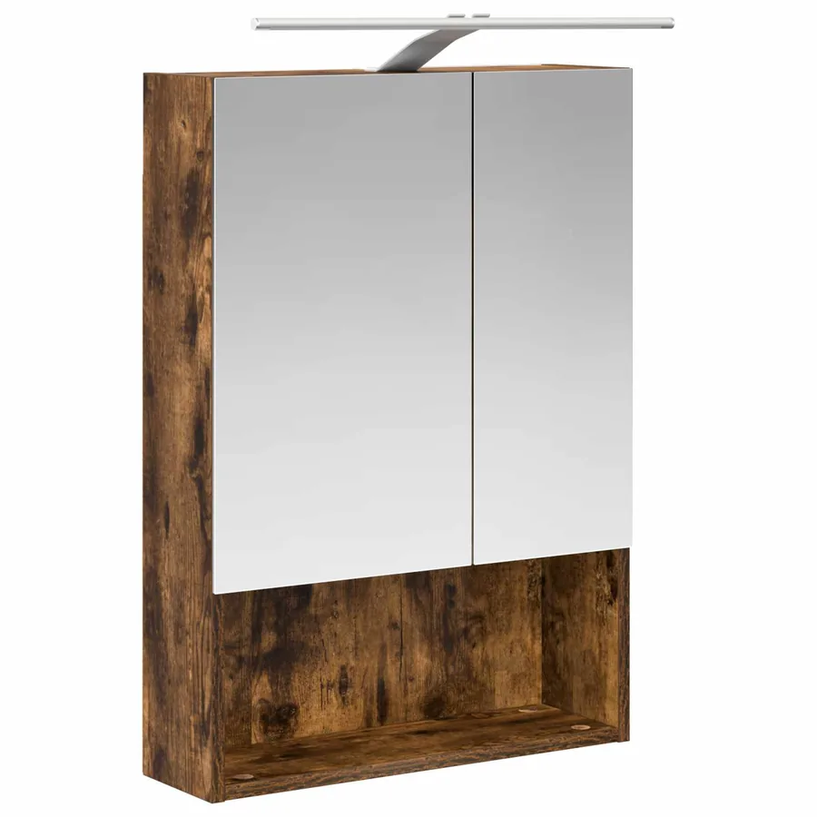 Ensemble d'armoire de salle de bain 5 pcs Chêne fumé - 7