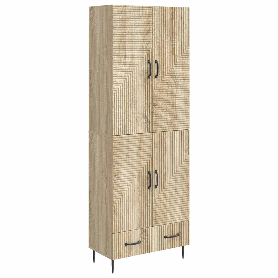 Ensemble de Meubles 2 pcs 66 x 34,5 x 95 cm Bois d'ingénierie - 2