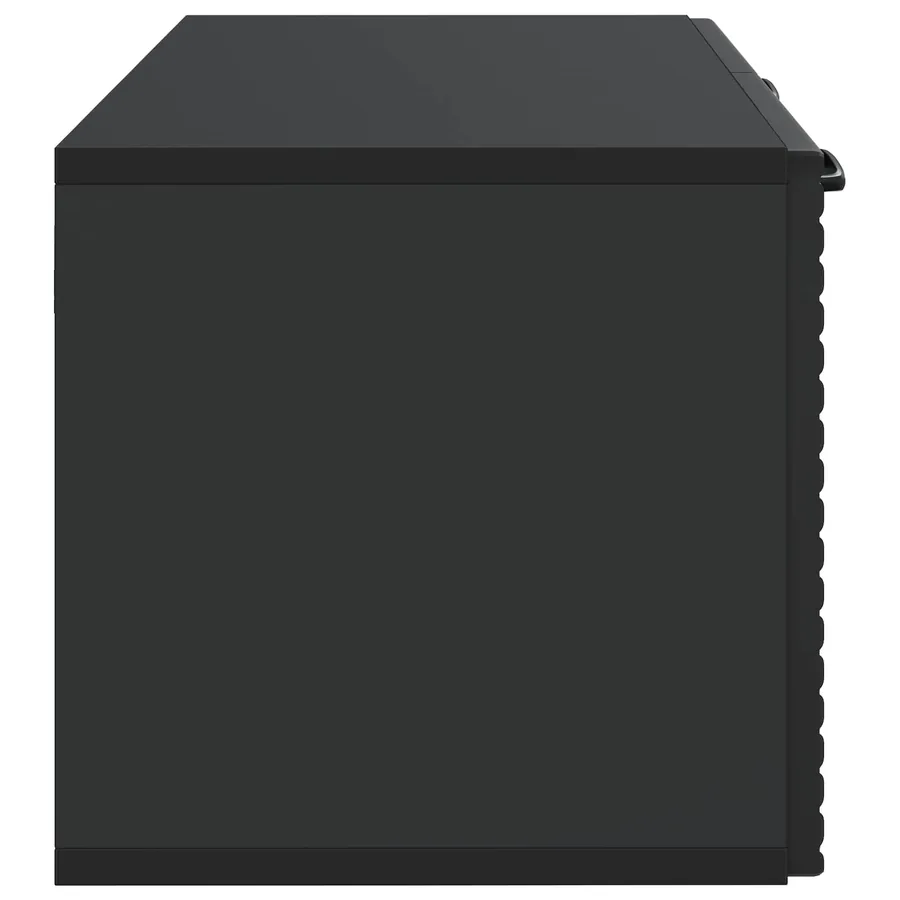 Meuble TV mural Noir 59,5 x 31 x 30 cm Bois d'ingénierie - 7