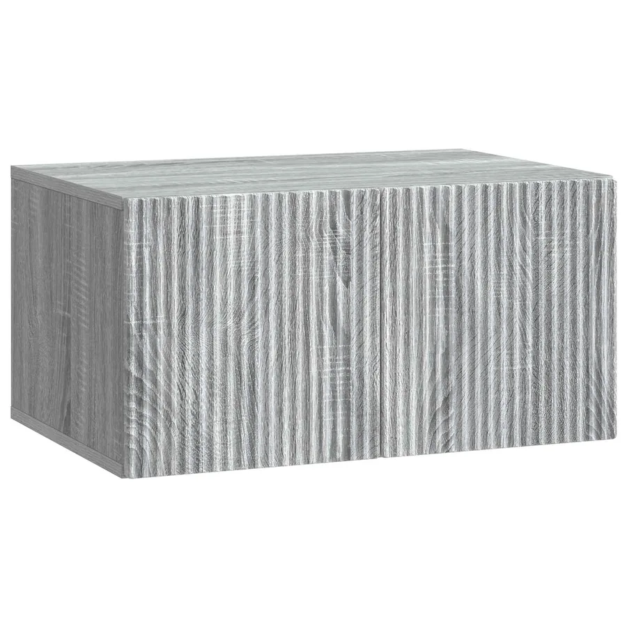 Meuble TV mural Sonoma gris 59,5 x 41 x 30 cm Bois d'ingénierie - 2