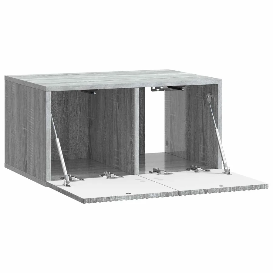 Meuble TV mural Sonoma gris 59,5 x 41 x 30 cm Bois d'ingénierie - 5