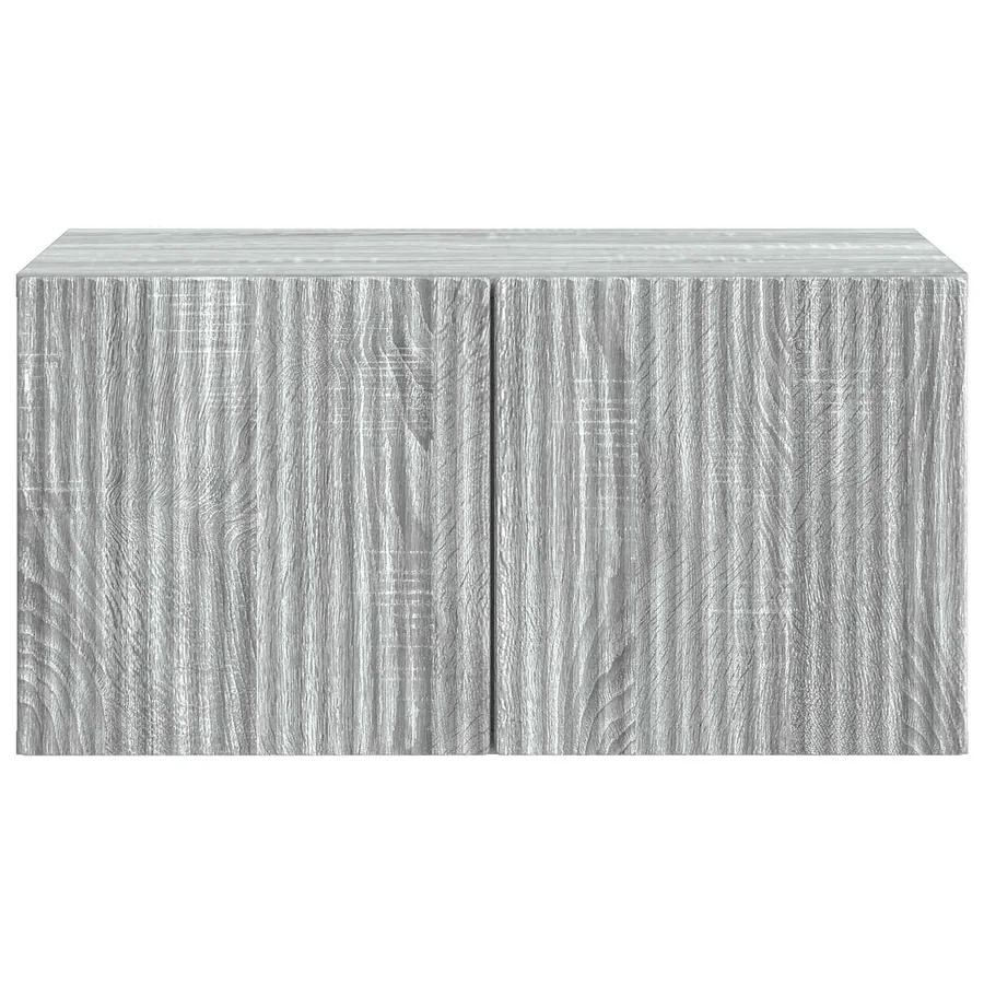 Meuble TV mural Sonoma gris 59,5 x 41 x 30 cm Bois d'ingénierie - 6