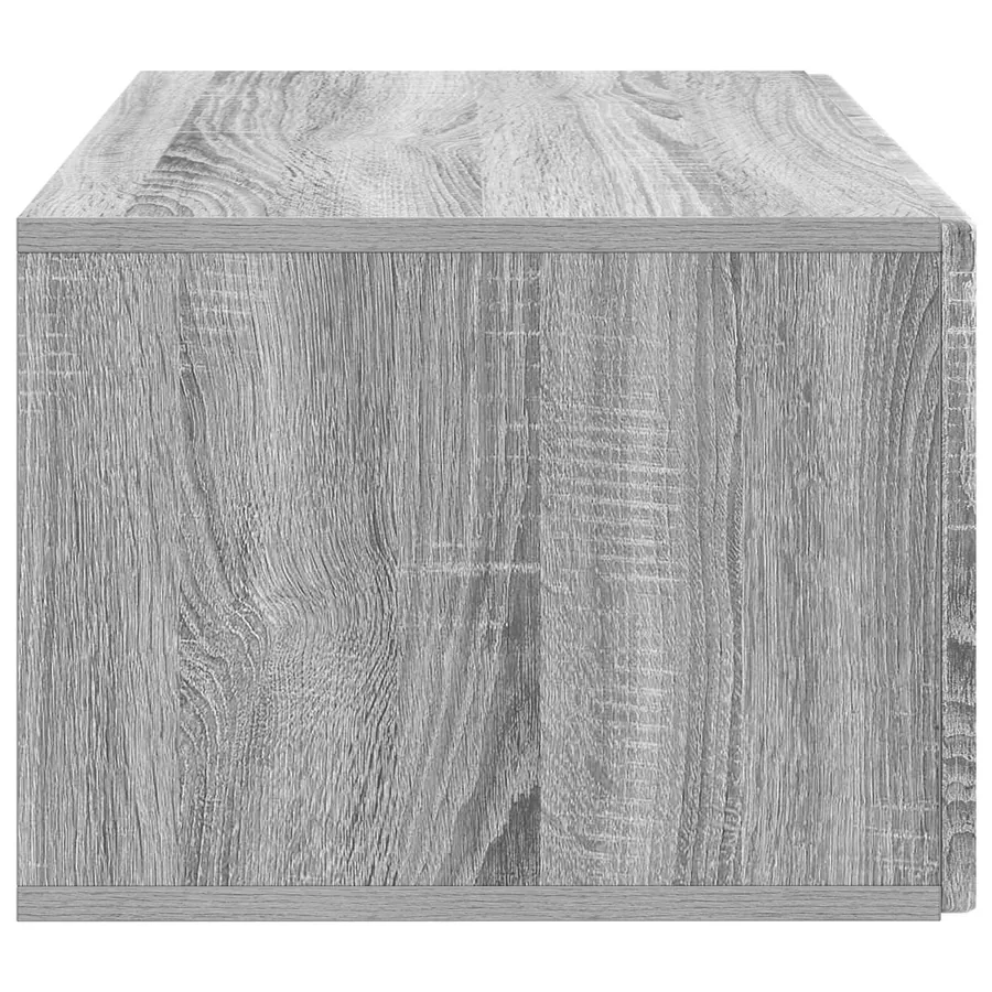 Meuble TV mural Sonoma gris 59,5 x 41 x 30 cm Bois d'ingénierie - 7