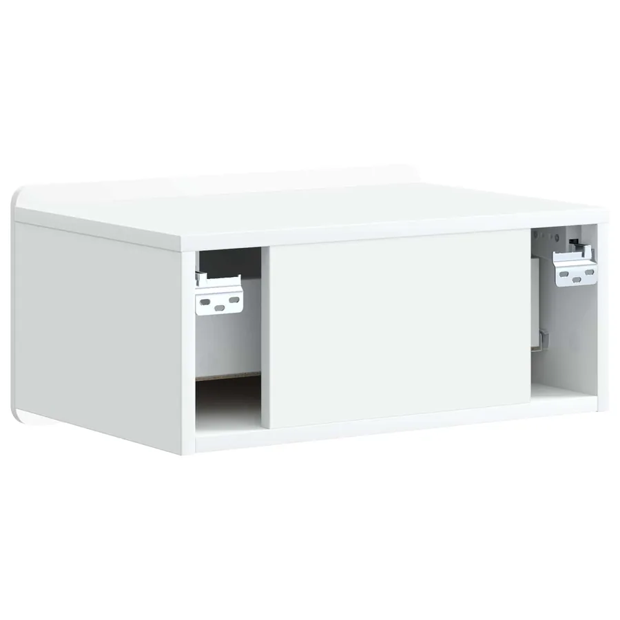 Cabinet de chevet mural 2 pcs Blanc 49 x 34,5 x 24 cm - 9