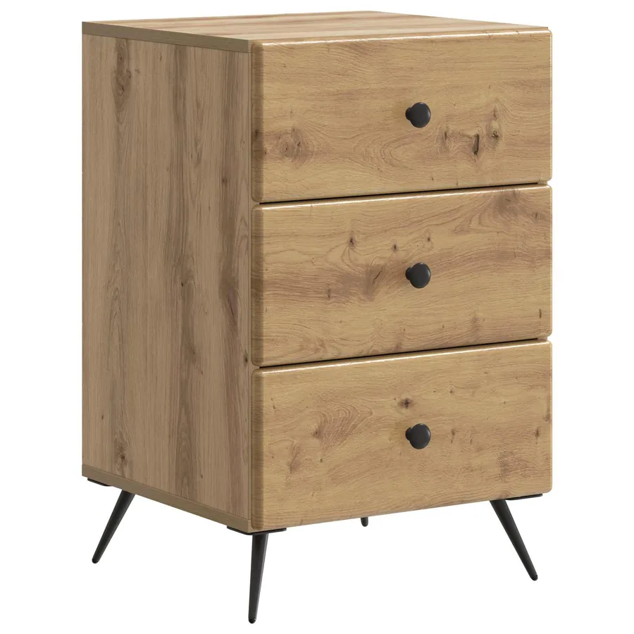 Cabinet de chevet Chêne artisanal 43 x 41 x 66,5 cm - 2