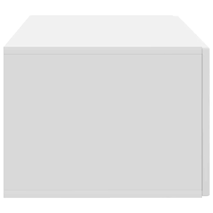 Meuble TV mural Blanc 59,5 x 41 x 30 cm Bois d'ingénierie - 7