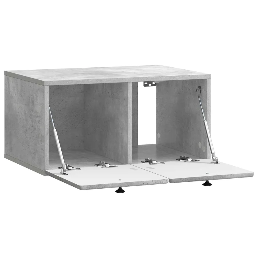 Meuble TV mural 59,5 x 41 x 30 cm Gris béton Bois d'ingénierie - 5