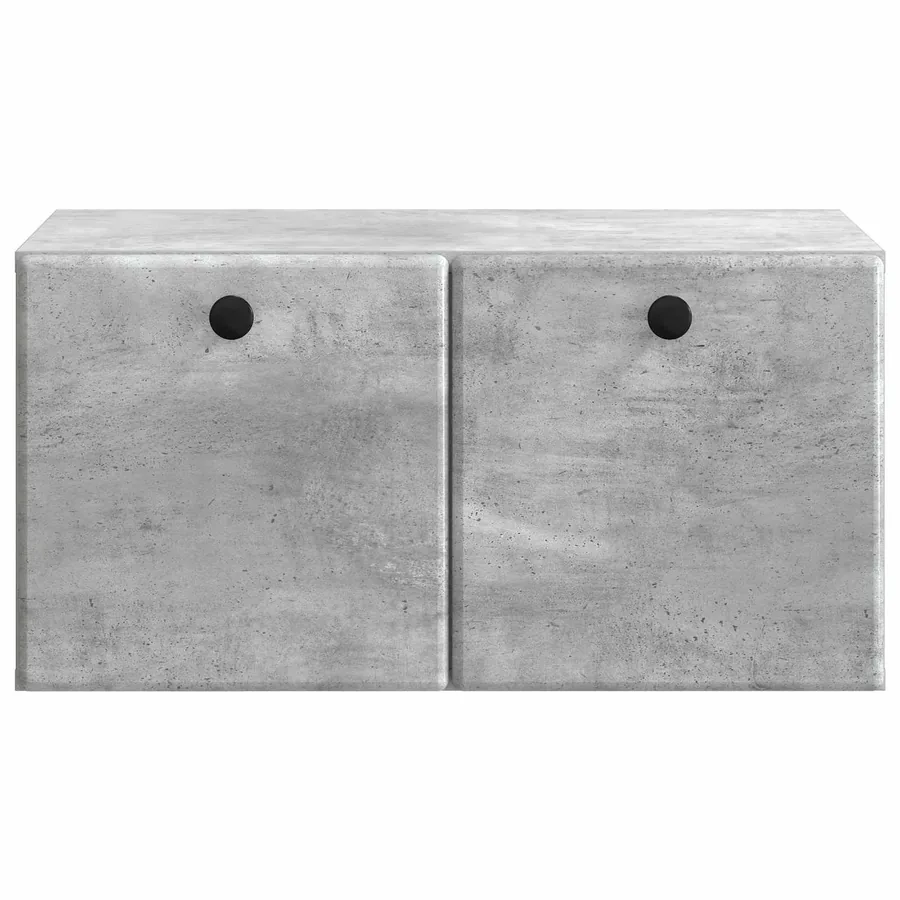 Meuble TV mural 59,5 x 41 x 30 cm Gris béton Bois d'ingénierie - 6