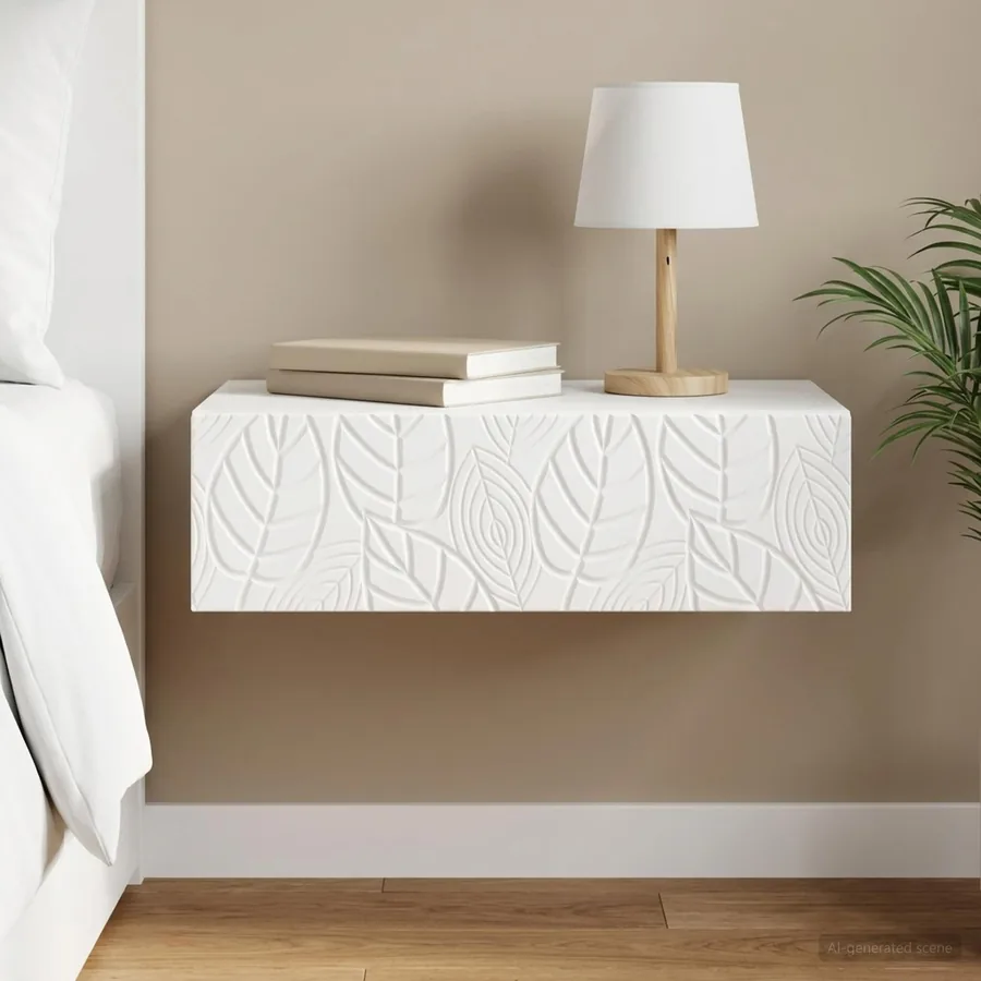 Table d'appoint murale Blanc 87,5 x 34,5 x 17 cm