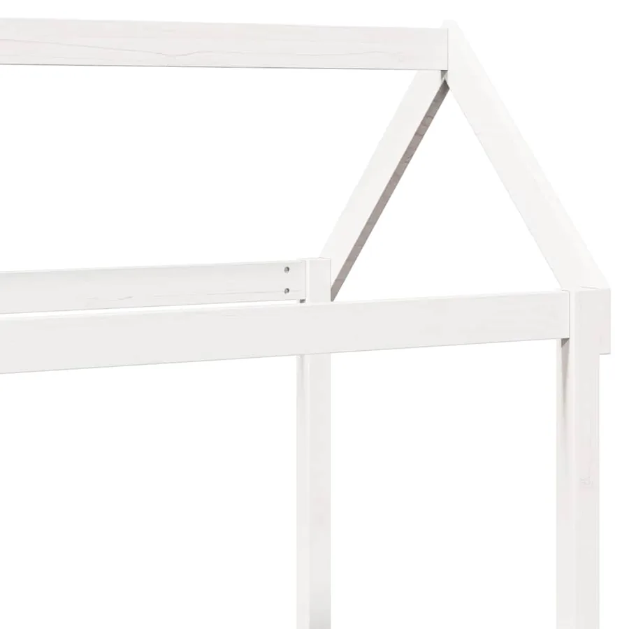 Ensemble de lit de jour et de banc et toit sans matelas blanc - 11