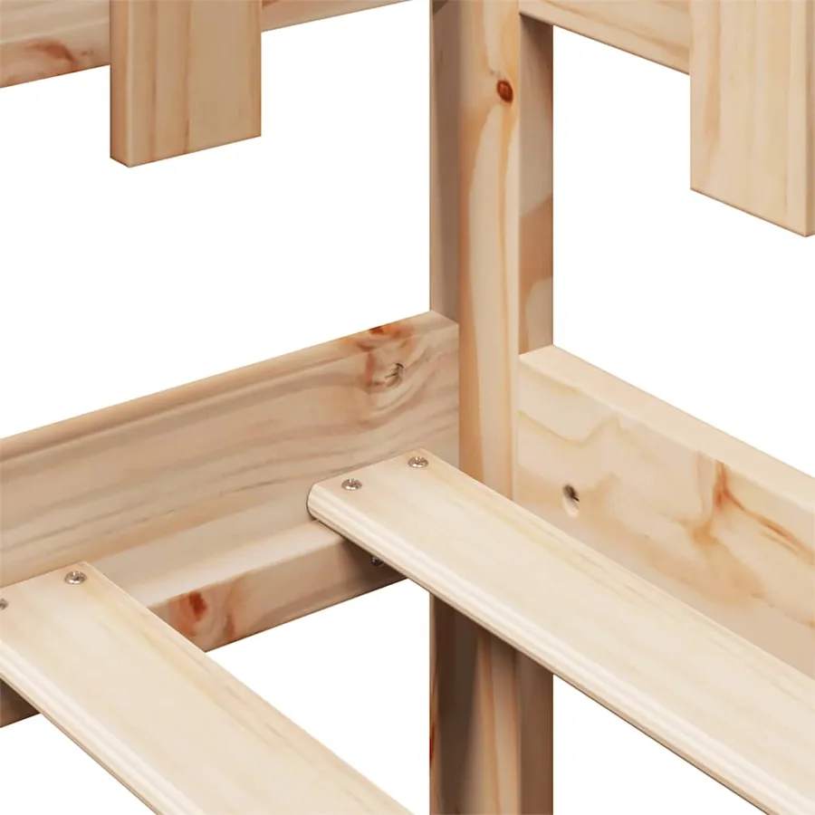 Lit de jour avec tiroirs sans matelas 80x200 cm bois massif - 10